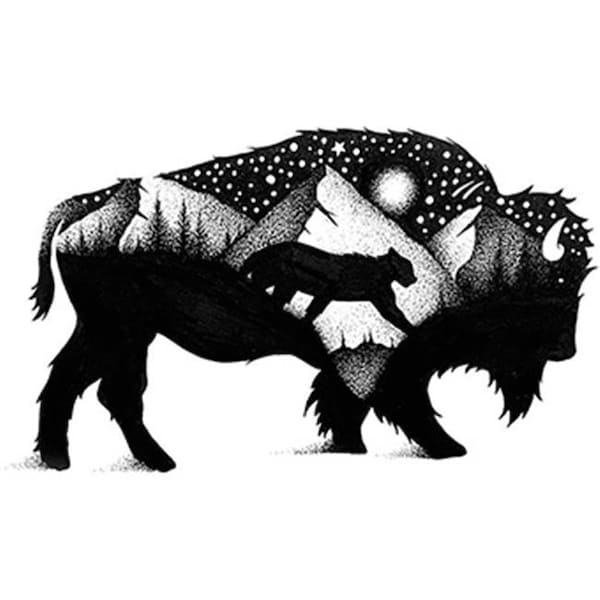 Sticker Art Sticker Art 470138 The Bison Sticker 470138 - main